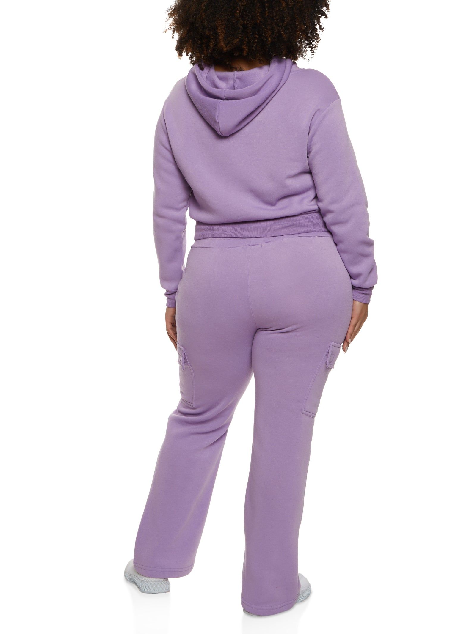 Plus Size Cropped Hoodie sold by Rainbow product image thumbnail 3