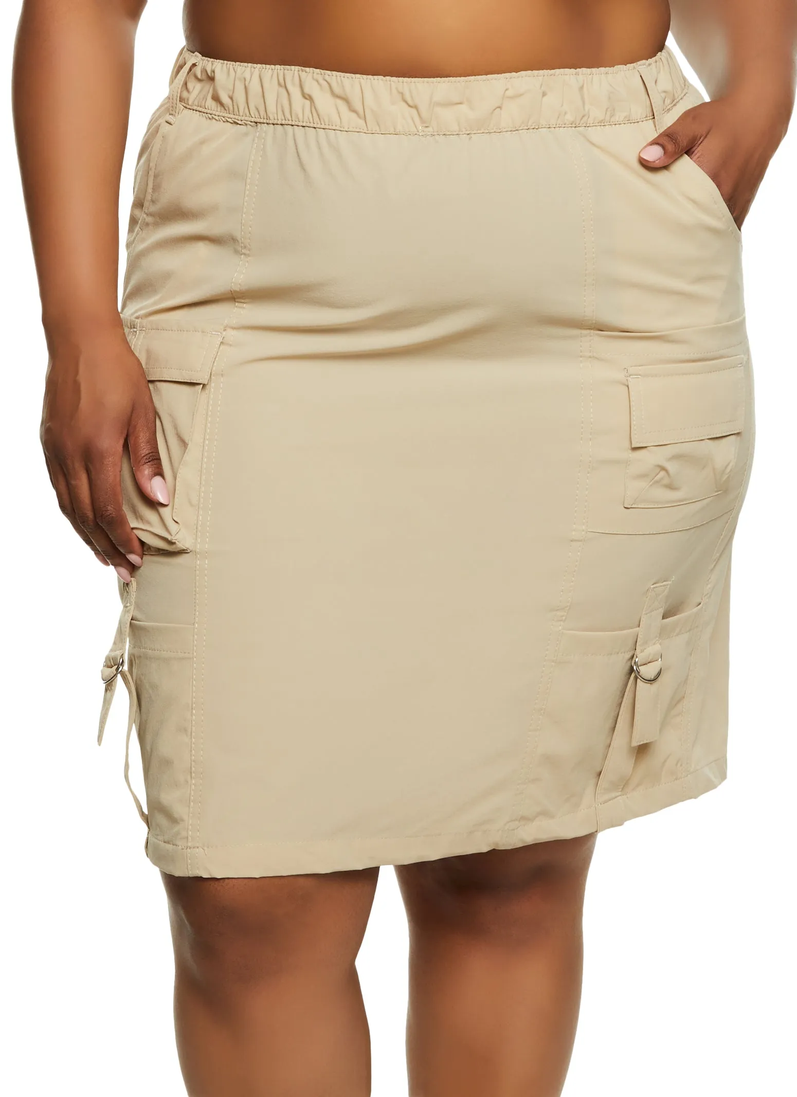 Plus Size Strappy Detail Cargo Skirt sold by Rainbow product image thumbnail 2