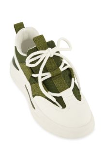 Color Block Lace Up Chunky Platform Sneakers sold by Rainbow