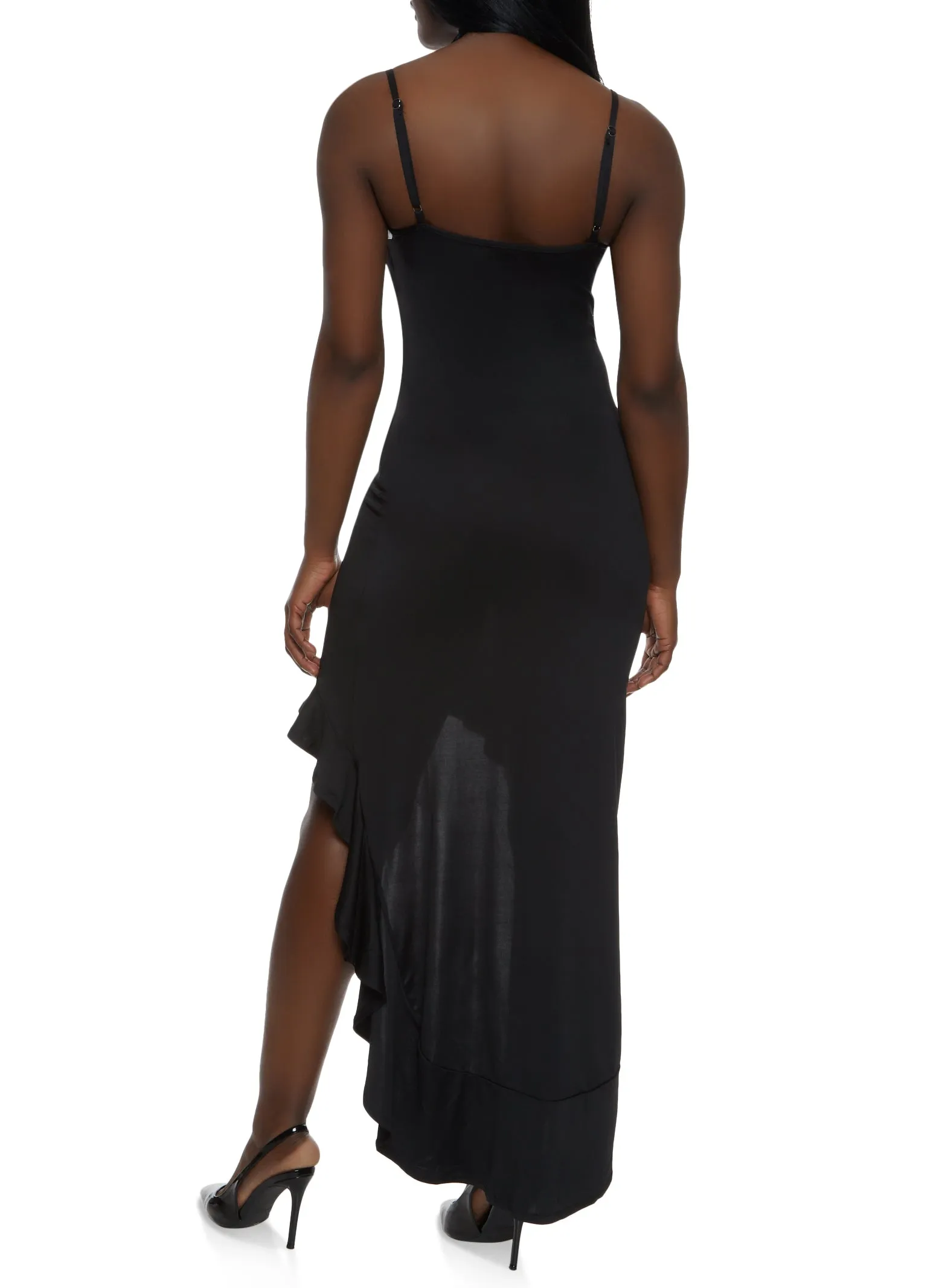 Ruffled High Low Hem Cami Dress sold by Rainbow product image thumbnail 3