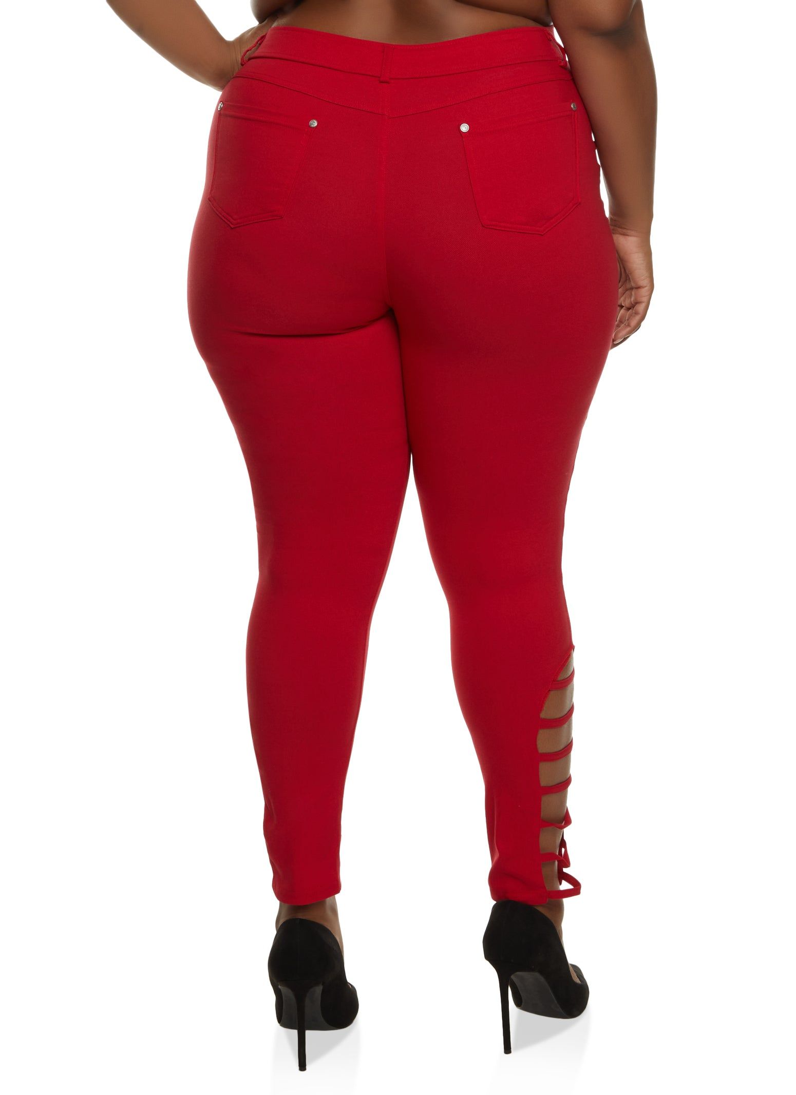 Plus Size Side Caged Detail Hyperstretch Pants sold by Rainbow product image thumbnail 2
