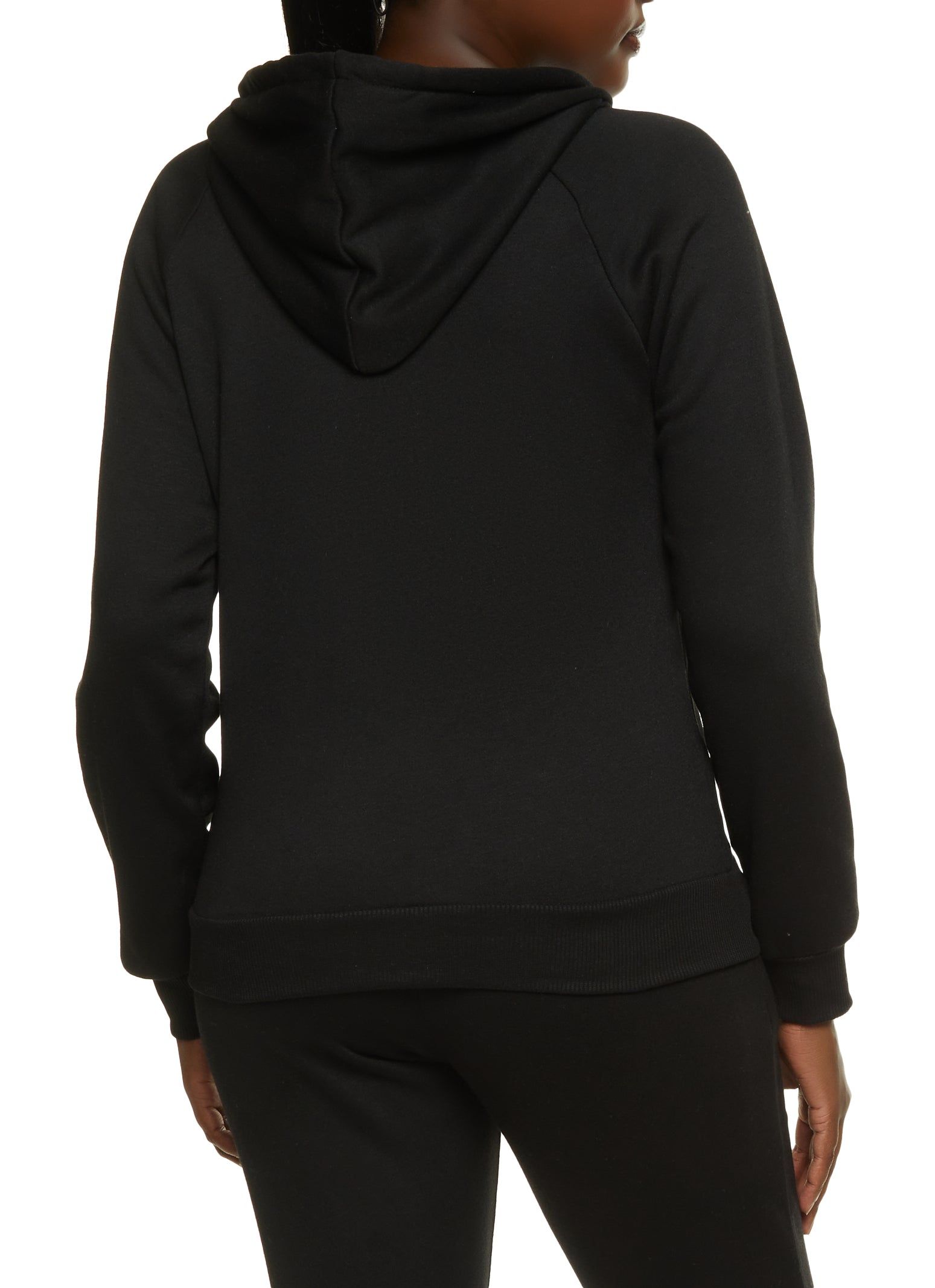 Basic Fleece Zip Front Hoodie sold by Rainbow product image thumbnail 3