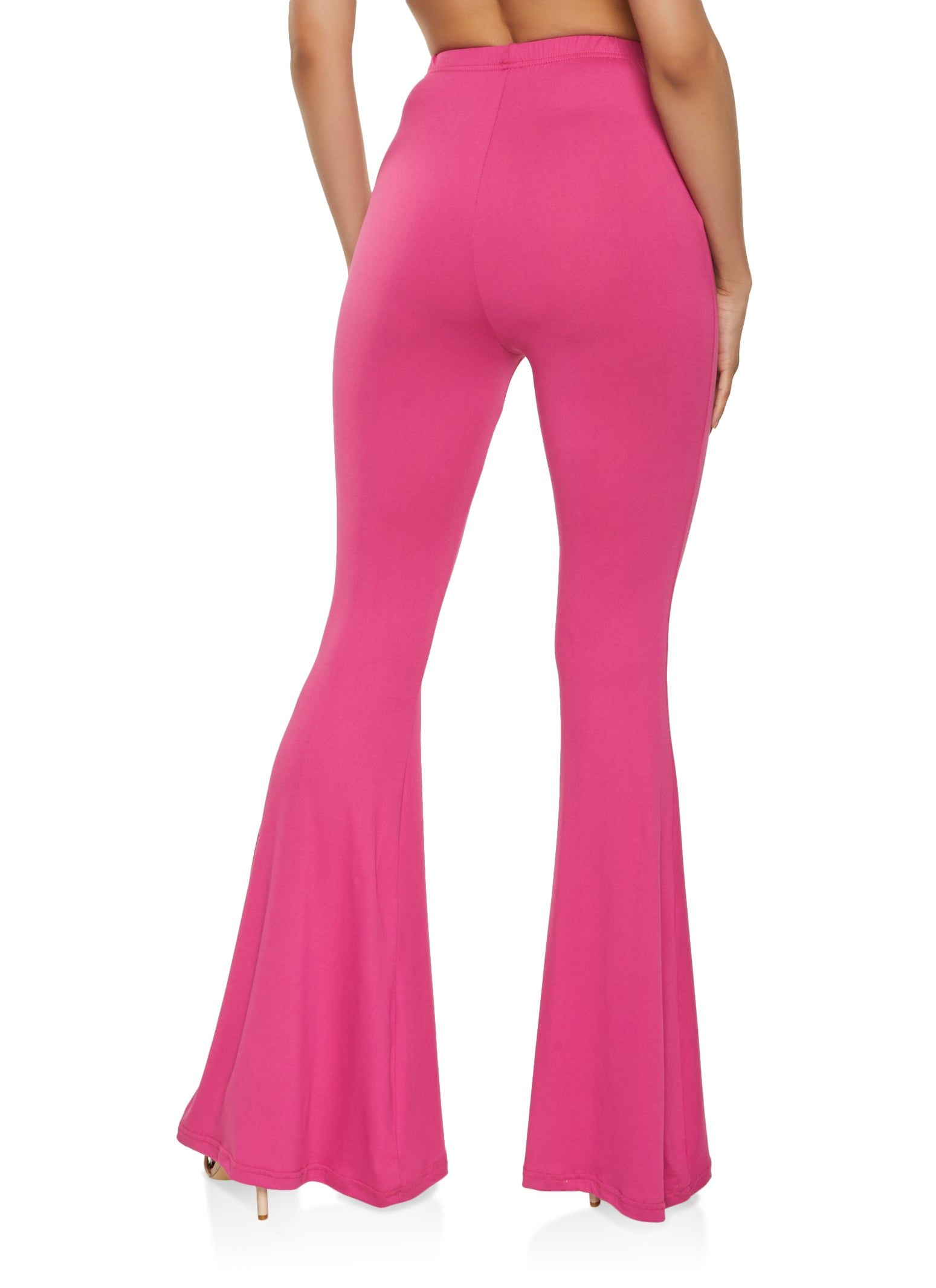 Solid High Waisted Flare Pants sold by Rainbow product image thumbnail 2