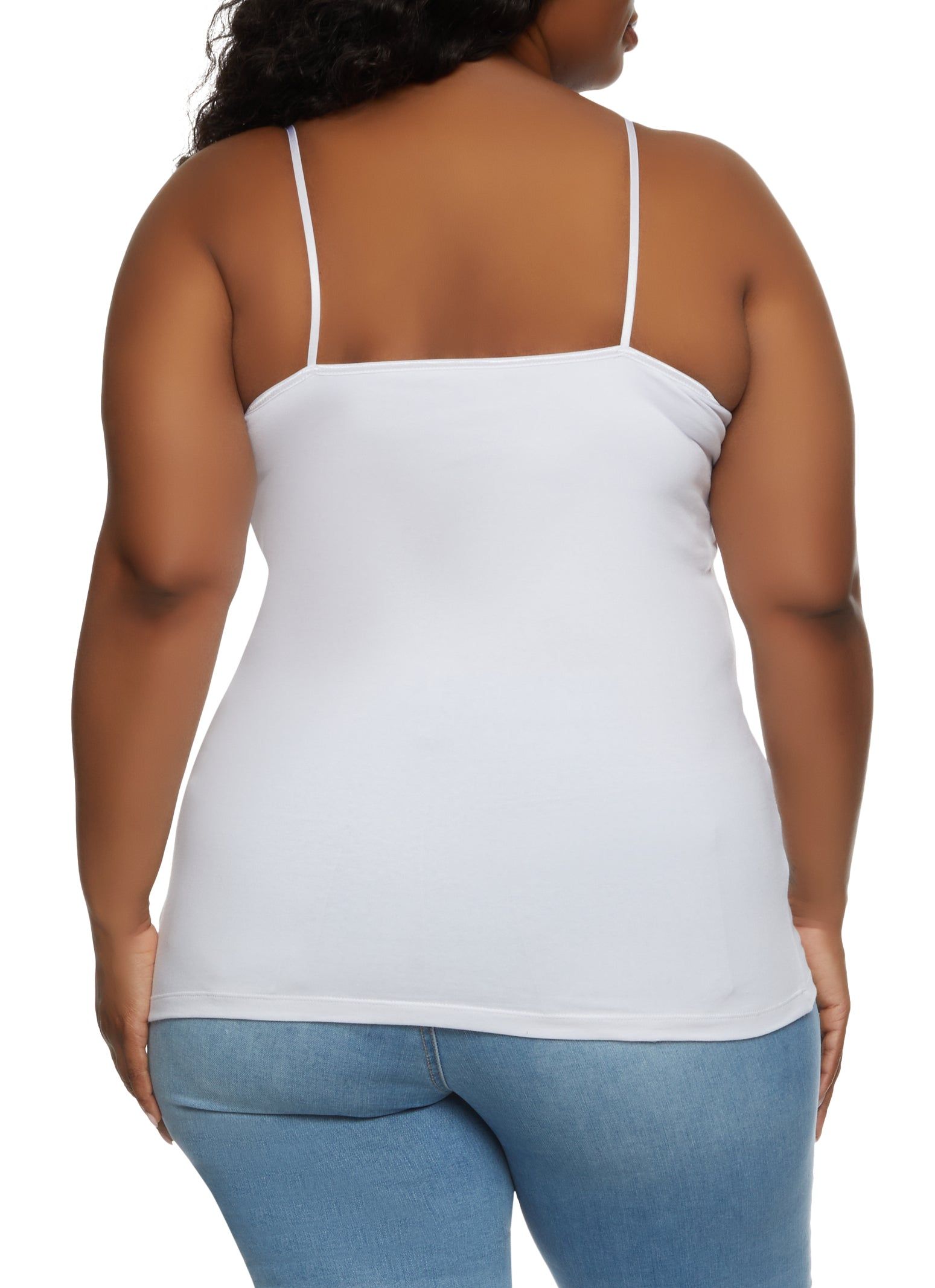 Plus Size Basic Cotton Scoop Neck Cami sold by Rainbow product image thumbnail 2
