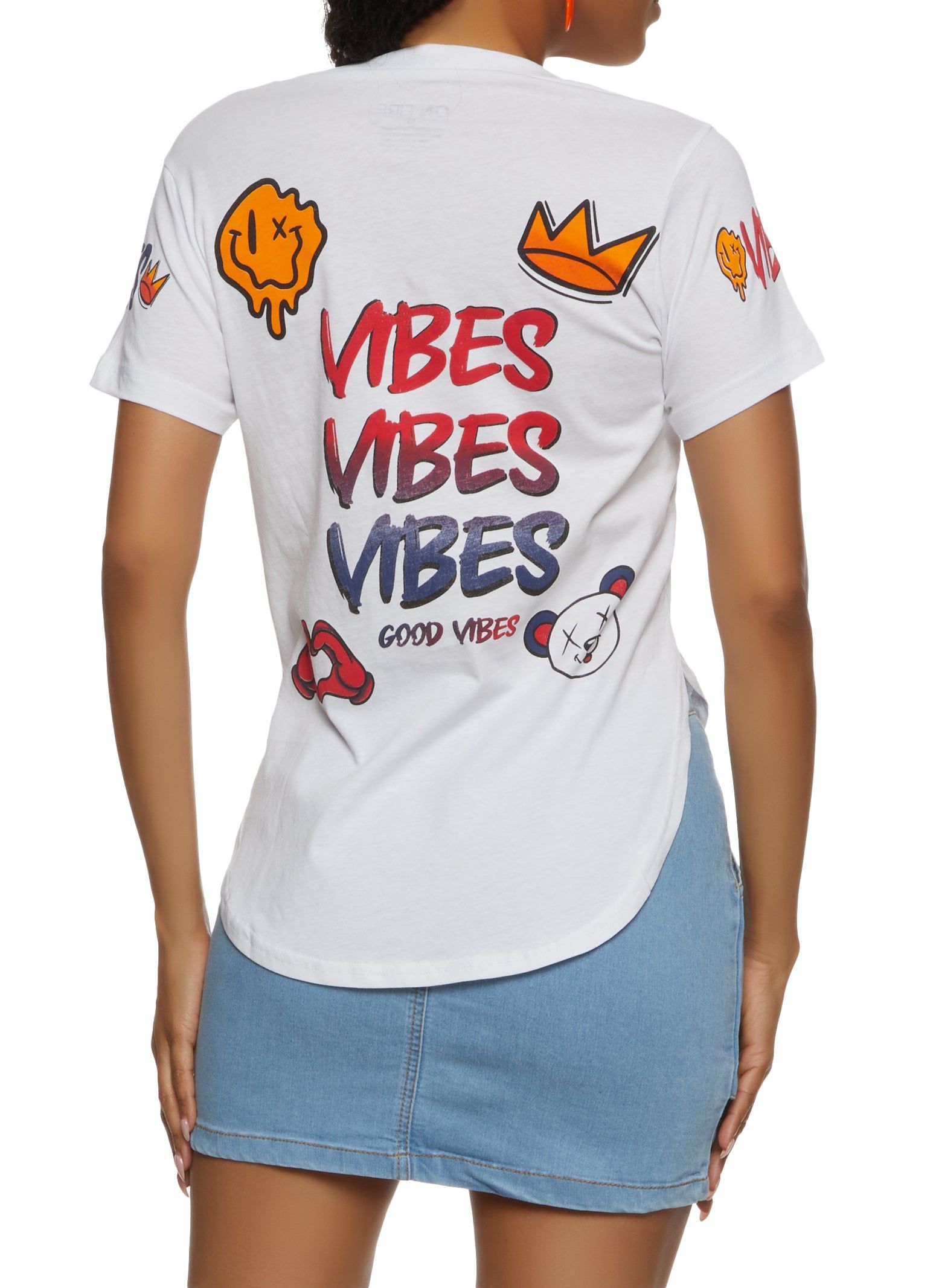 Good Vibes Graphic T Shirt sold by Rainbow product image thumbnail 2