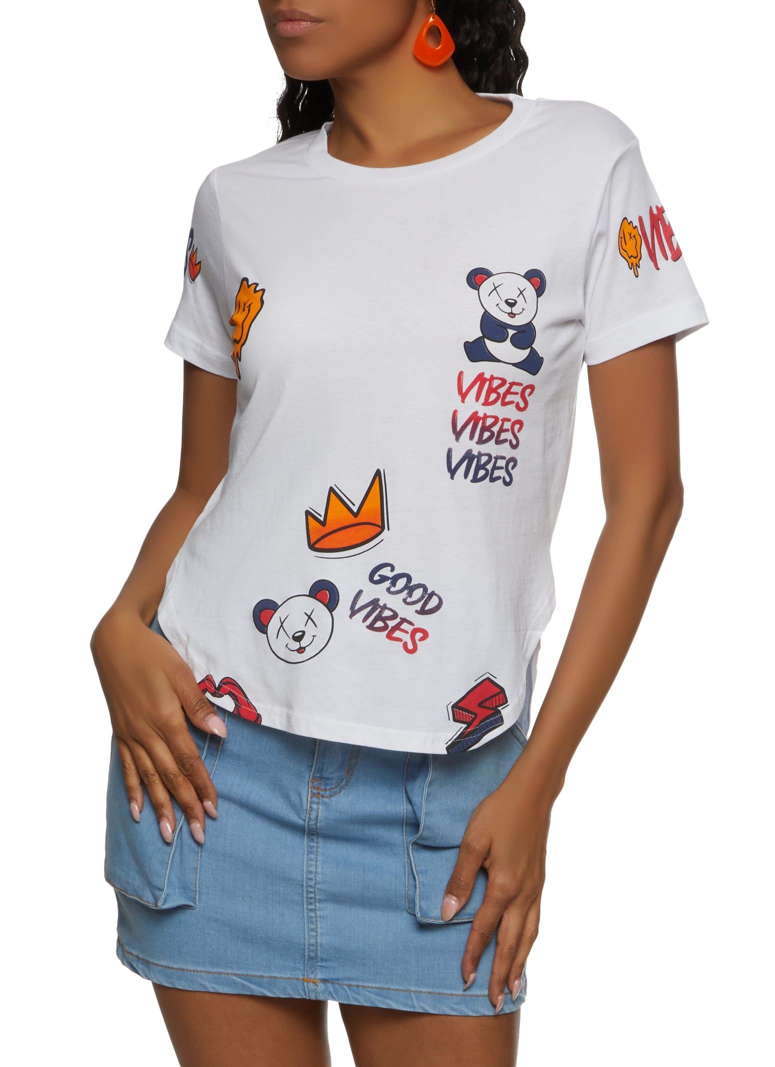 Good Vibes Graphic T Shirt sold by Rainbow