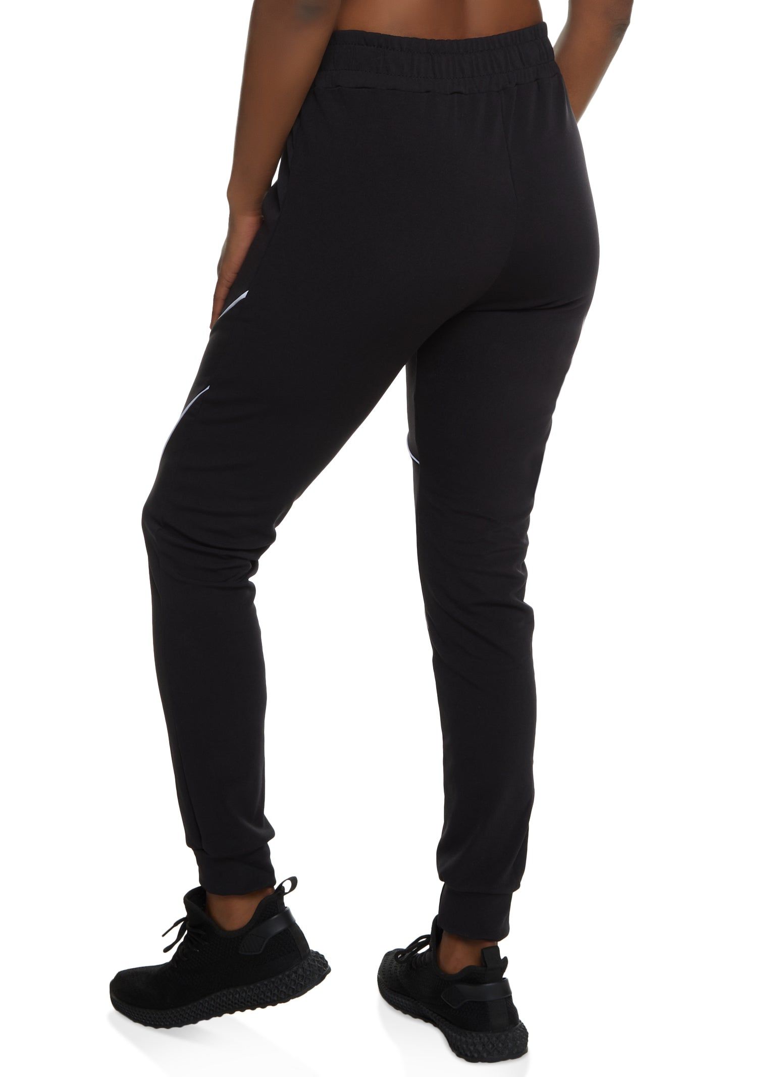 High Waist Contrast Piping Joggers sold by Rainbow product image thumbnail 2