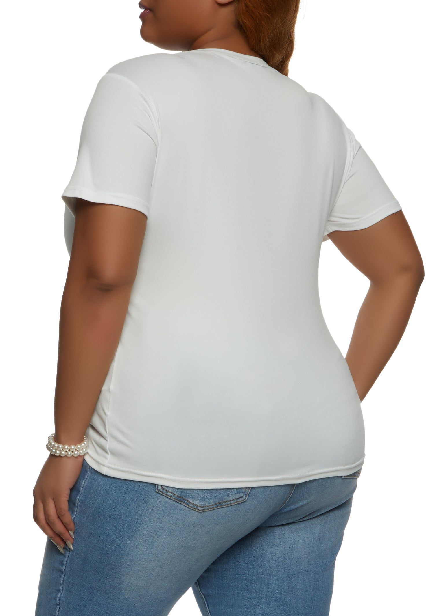 Plus Size Love Bear Graphic Patch Tee sold by Rainbow product image thumbnail 2