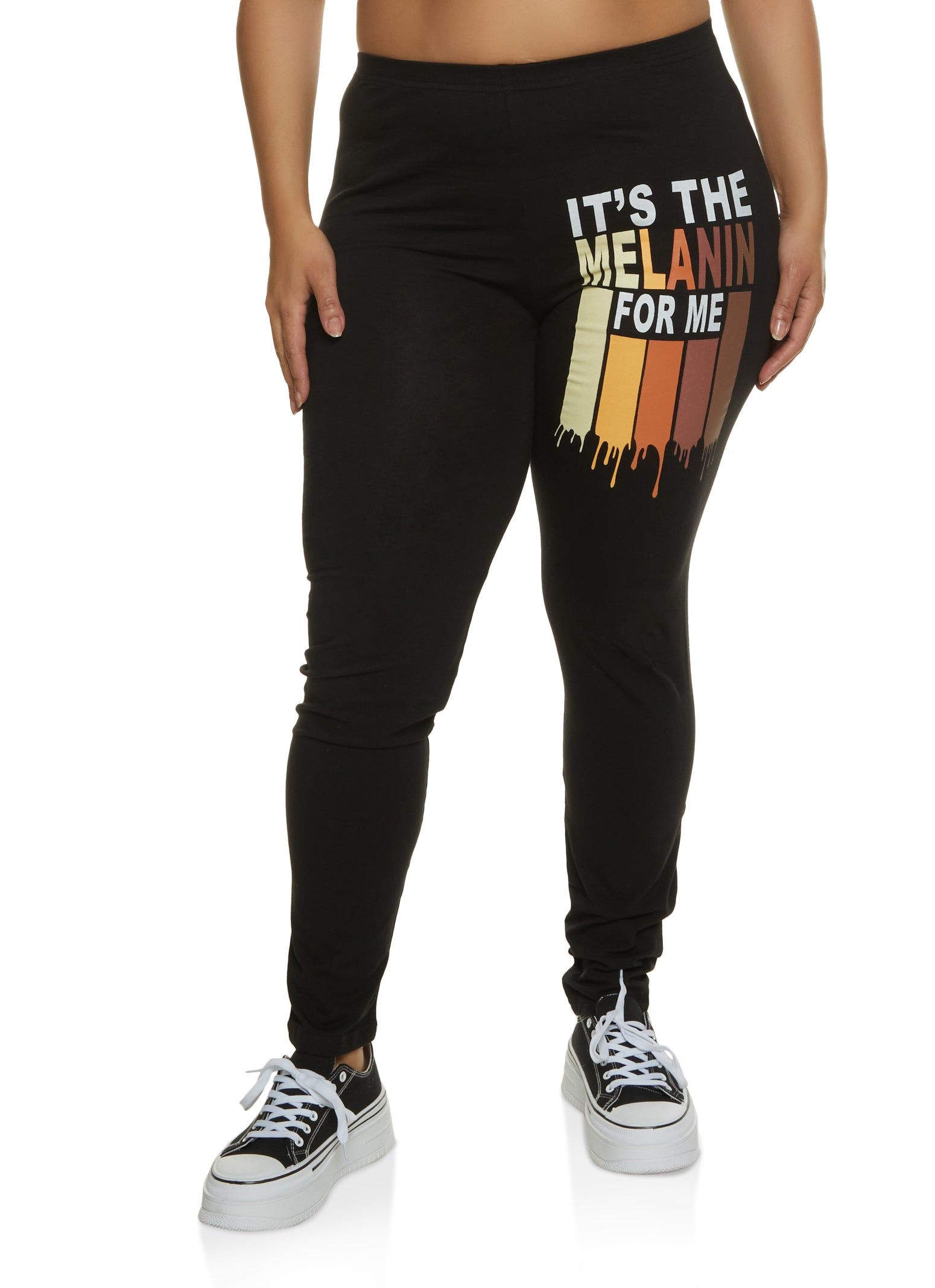 Plus Size Its The Melanin For Me Leggings sold by Rainbow