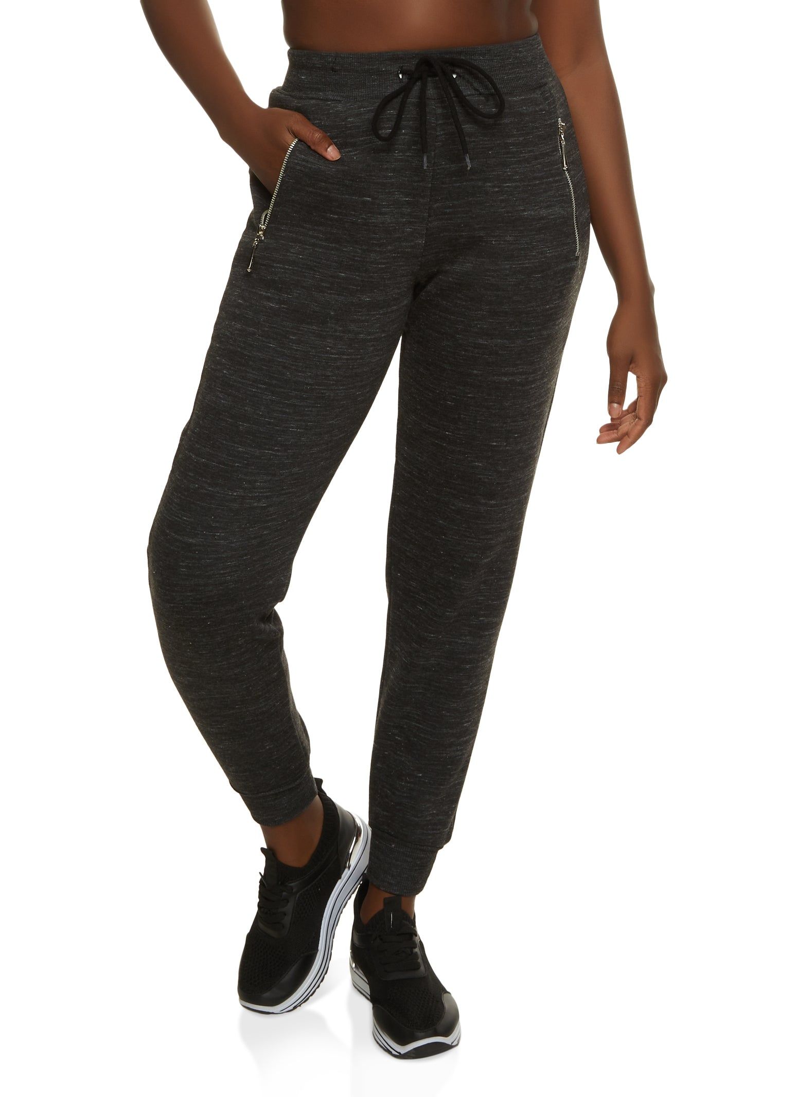 Marled Zip Pocket Joggers sold by Rainbow