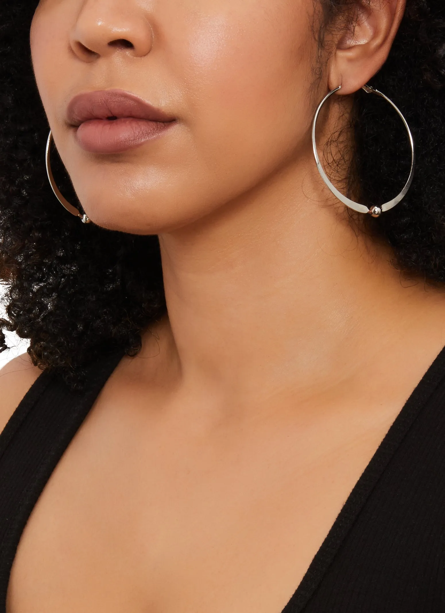 Metallic Assorted Hoop Earrings Set of 6 sold by Rainbow product image thumbnail 2