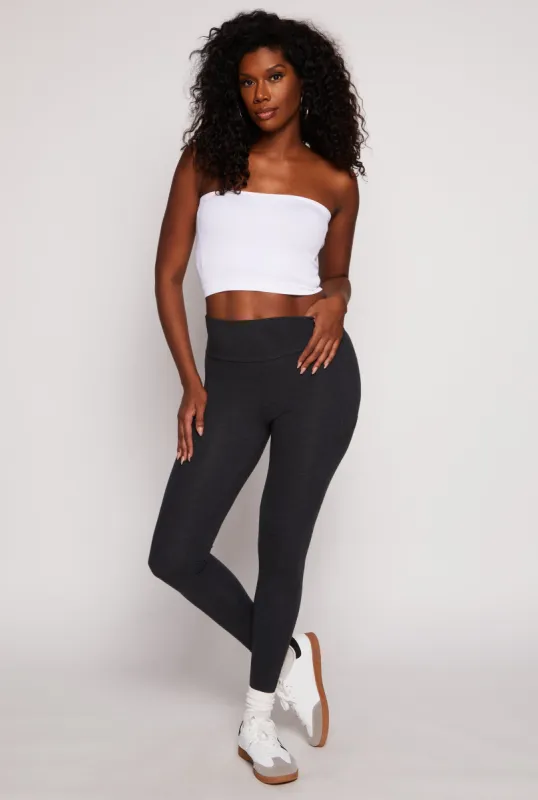 Solid High Waisted Cell Phone Pocket Leggings sold by Rainbow