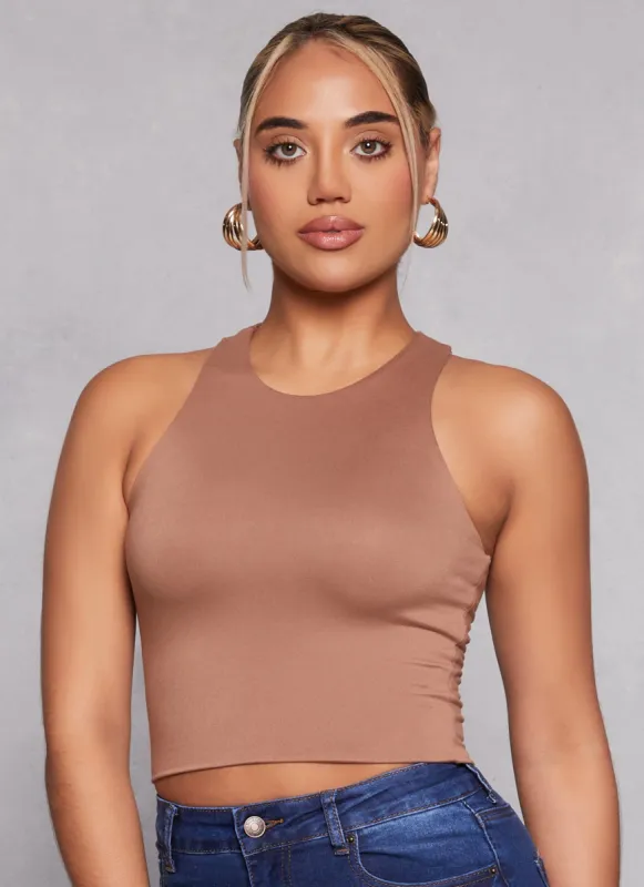 Double Layered Racerback Tank Top sold by Rainbow