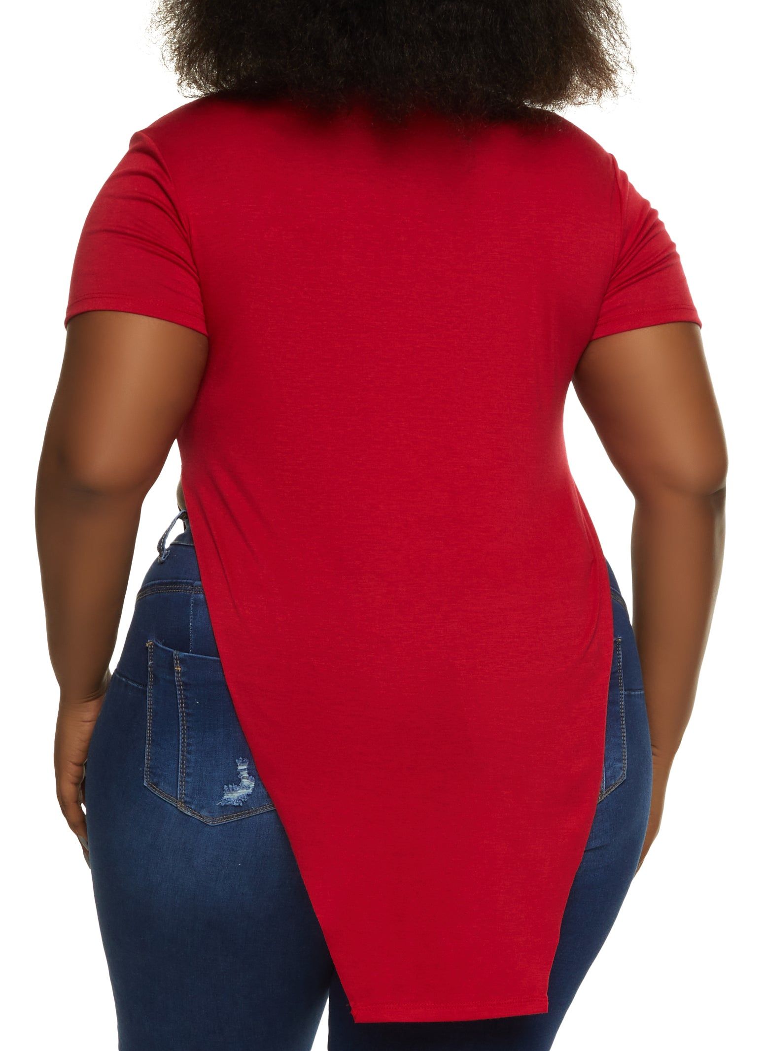 Plus Size Blessed Hanky Hem Graphic Tee sold by Rainbow product image thumbnail 2