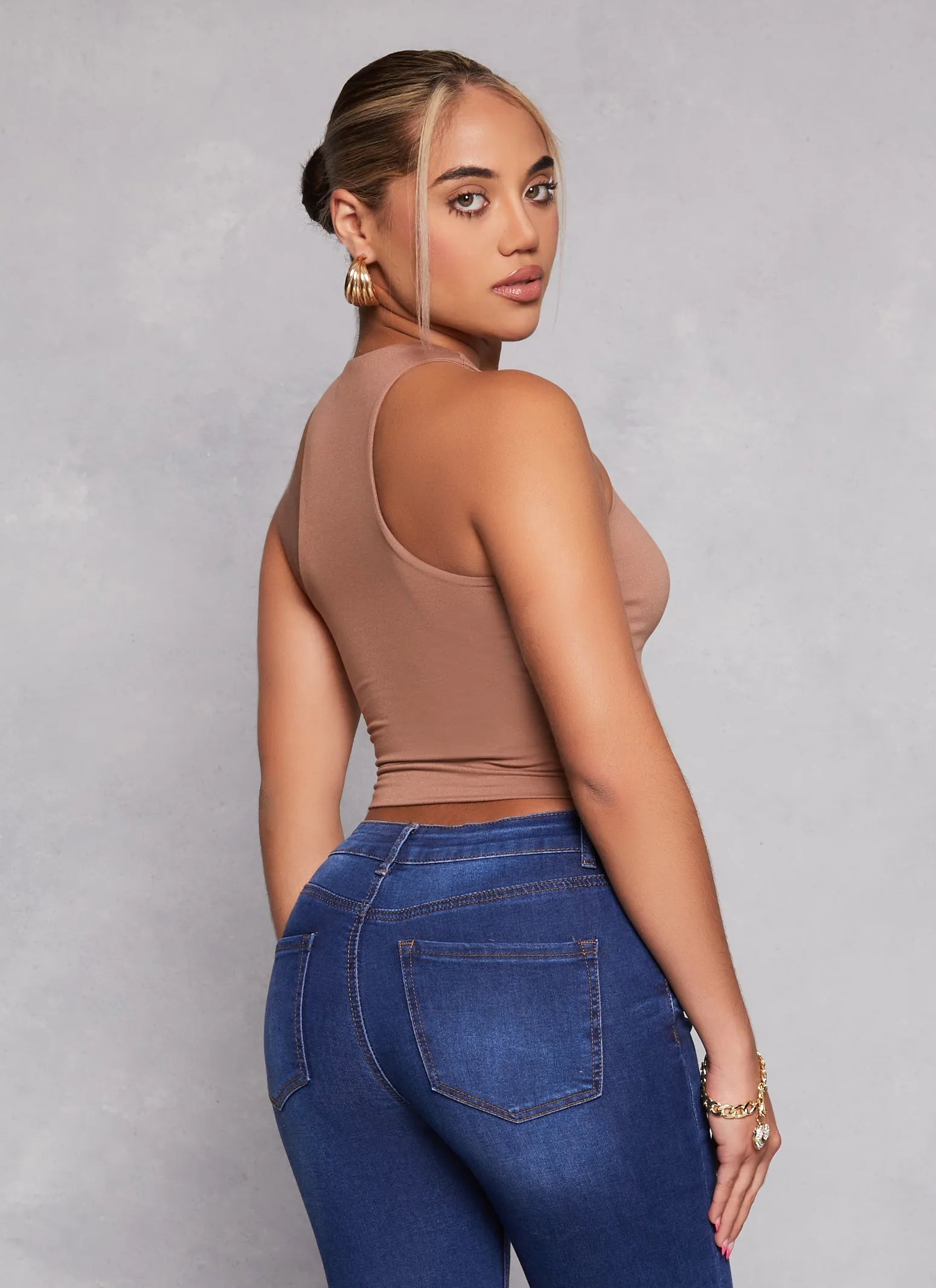 Double Layered Racerback Tank Top sold by Rainbow product image thumbnail 3