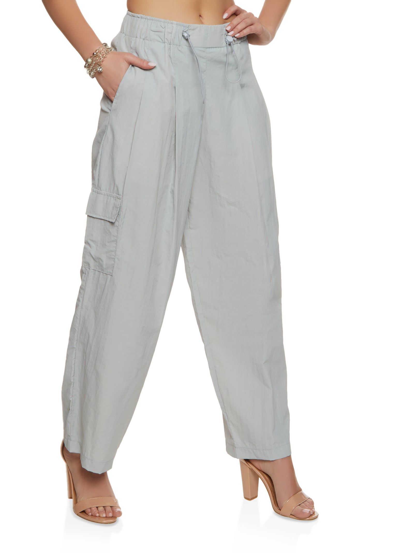 Wide Fit Parachute Pants sold by Rainbow