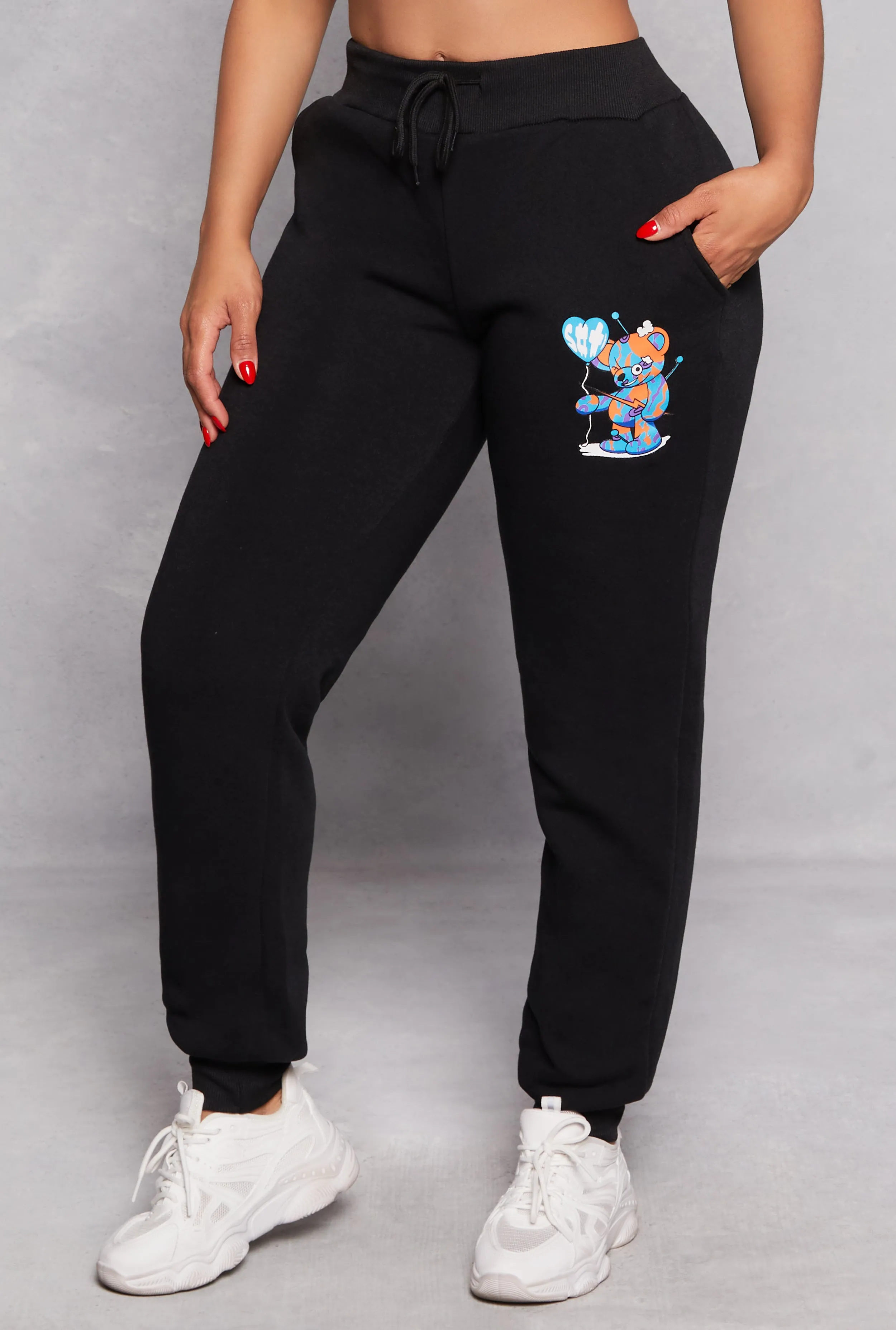 Bear Graphic Drawstring Joggers sold by Rainbow product image thumbnail 2