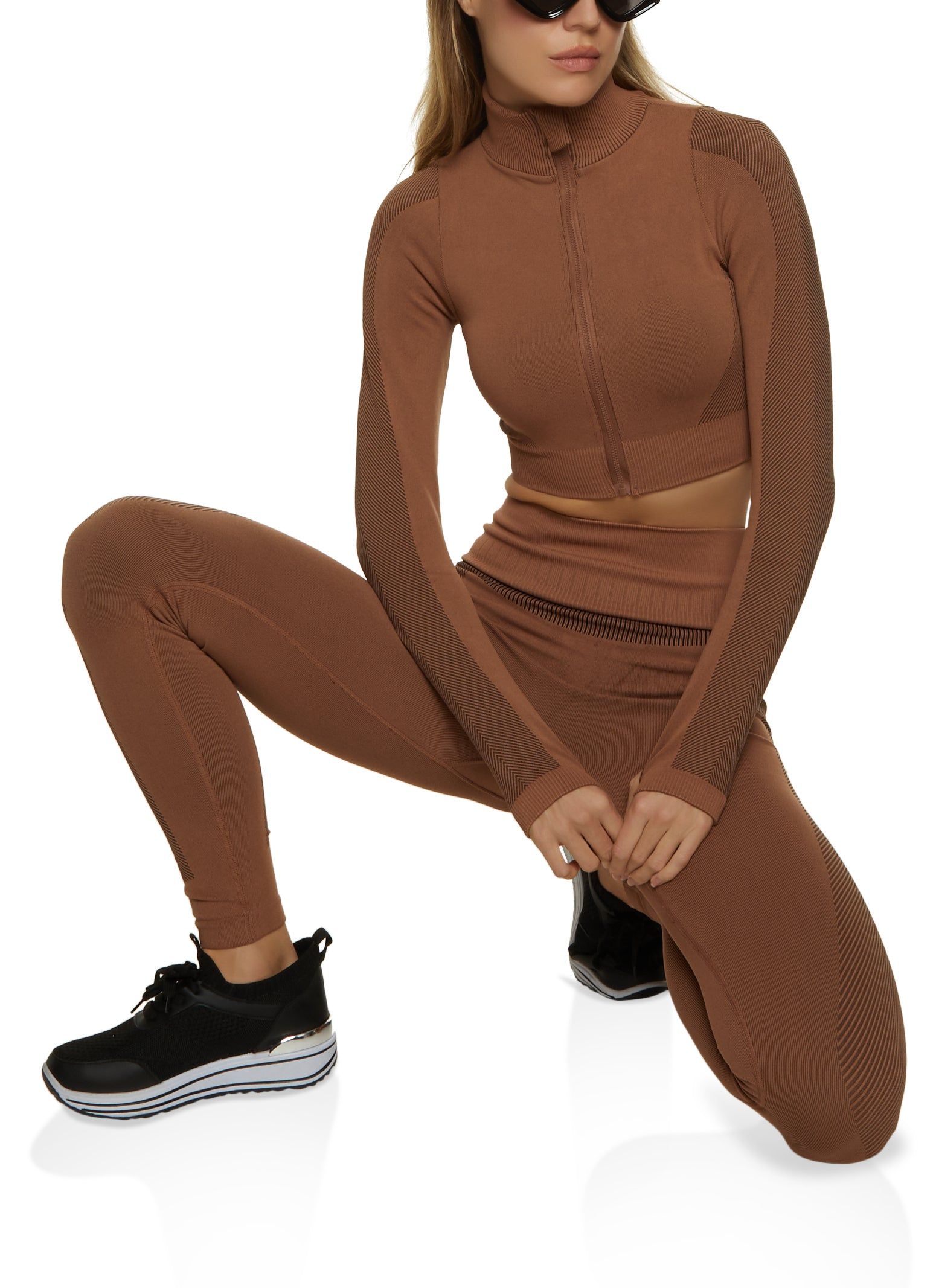 Zip Front Cropped Track Jacket sold by Rainbow product image thumbnail 2