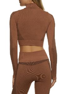 Zip Front Cropped Track Jacket sold by Rainbow
