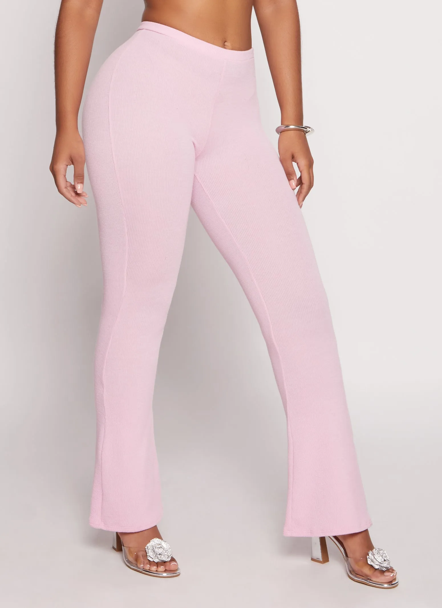 Ribbed Knit Pull On Boot Cut Pants sold by Rainbow product image thumbnail 2