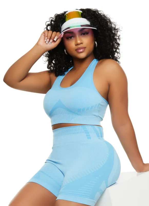 Seamless Racerback Cropped Tank Top sold by Rainbow