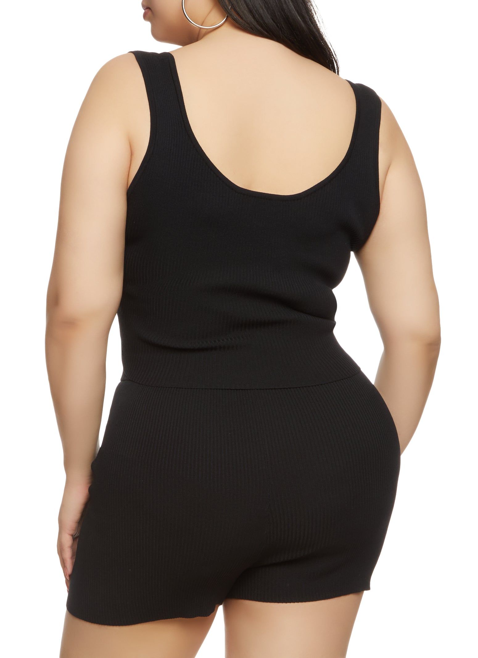 Plus Size Daisy Tie Front Cropped Tank Top sold by Rainbow product image thumbnail 3