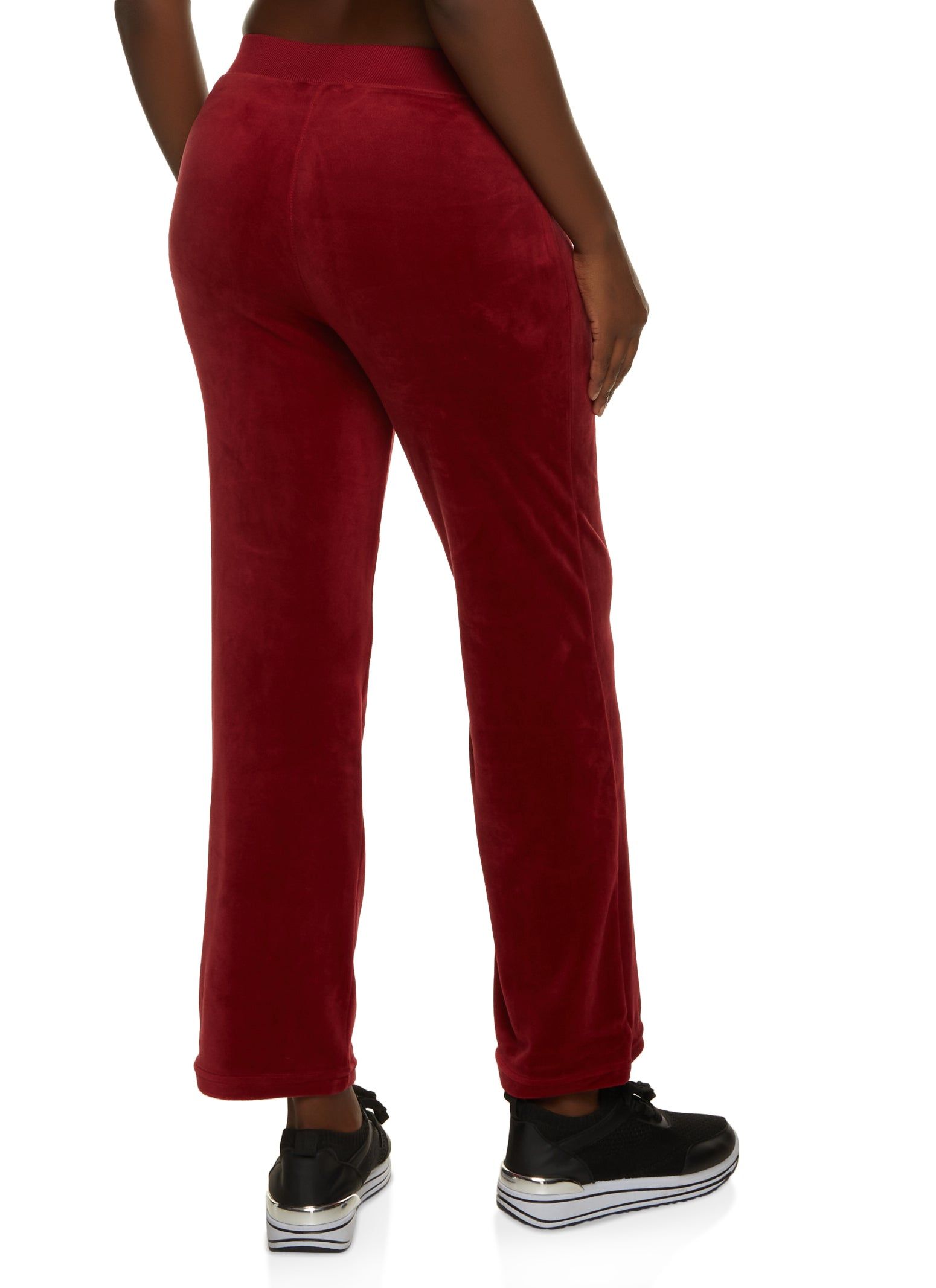 Velour High Waist Wide Leg Sweatpants sold by Rainbow product image thumbnail 2