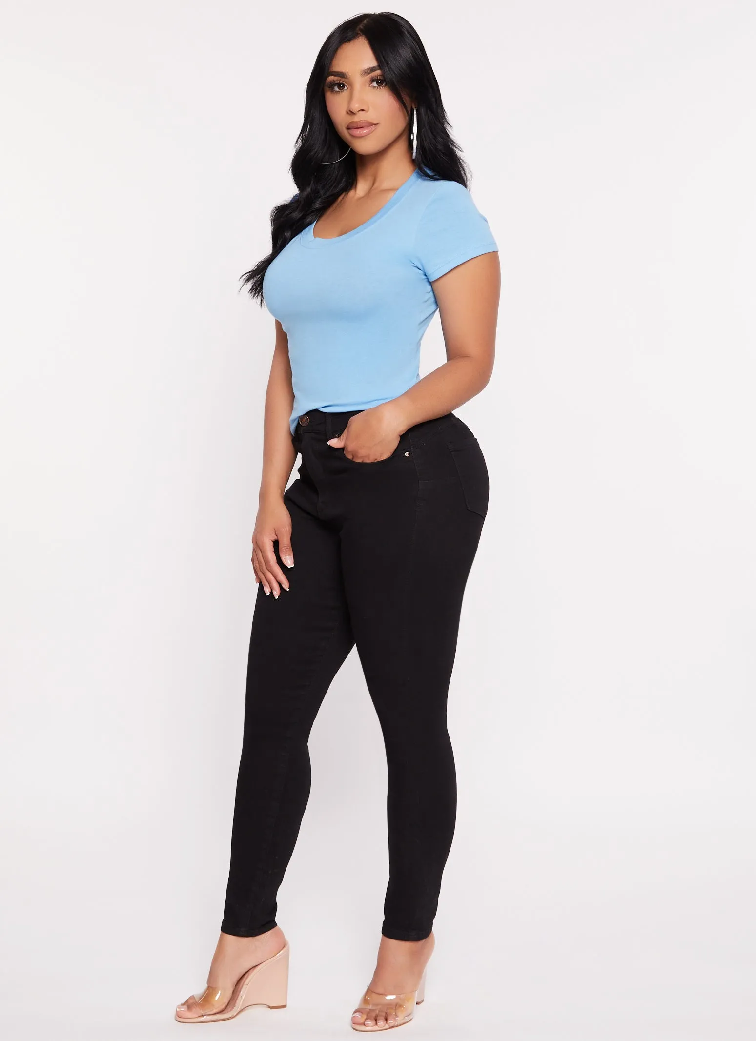 Basic Crew Neck T Shirt sold by Rainbow product image thumbnail 3