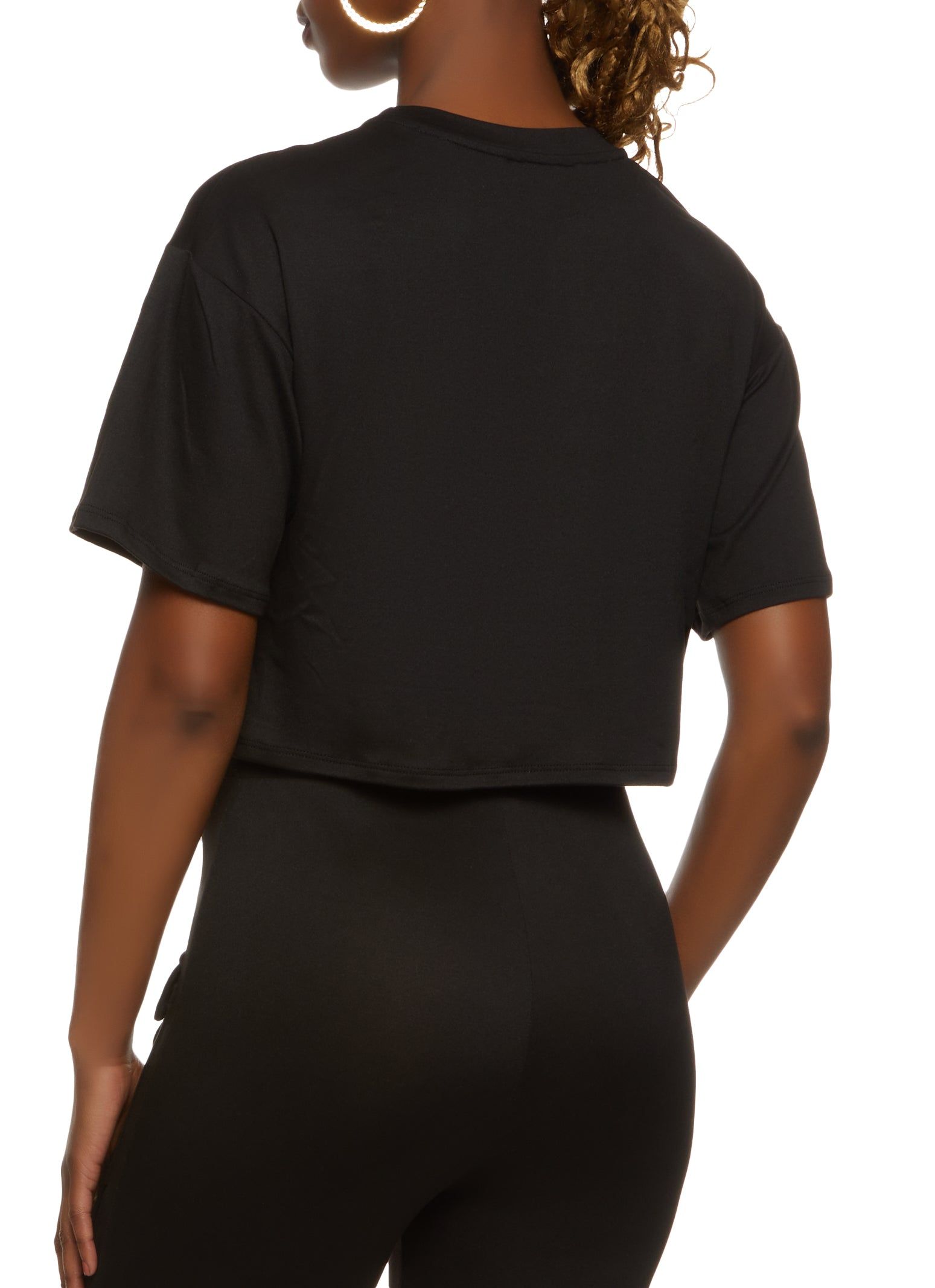 Cargo Pocket Detail Cropped T Shirt sold by Rainbow product image thumbnail 3