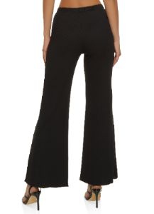 Solid Ribbed Flare Pants sold by Rainbow