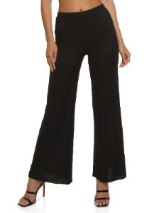 Solid Ribbed Flare Pants sold by Rainbow