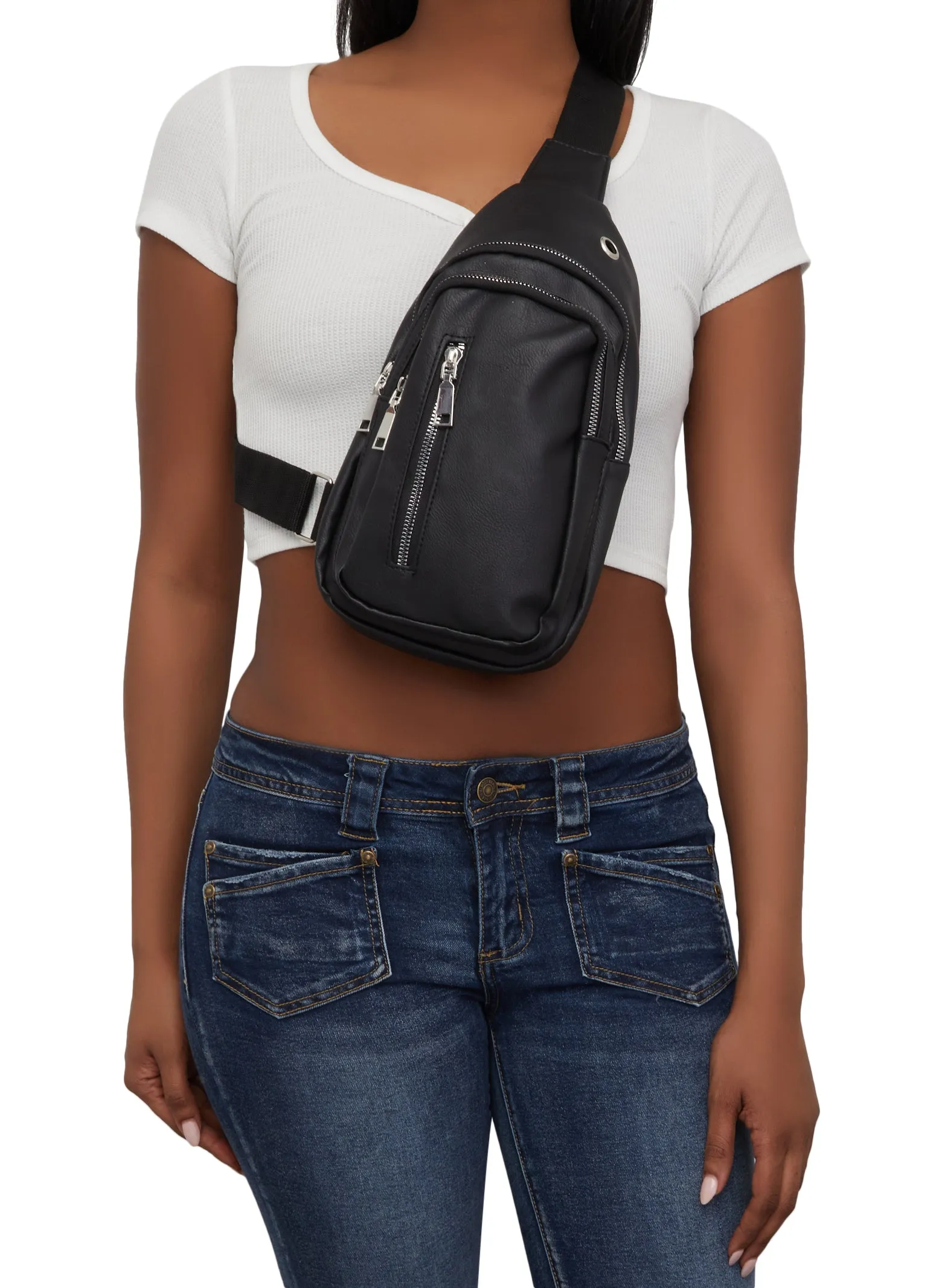 Triple Zip Sling Backpack sold by Rainbow