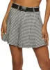 Release Buckle Belt Patterned Pleated Skirt sold by Rainbow