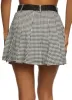 Release Buckle Belt Patterned Pleated Skirt sold by Rainbow