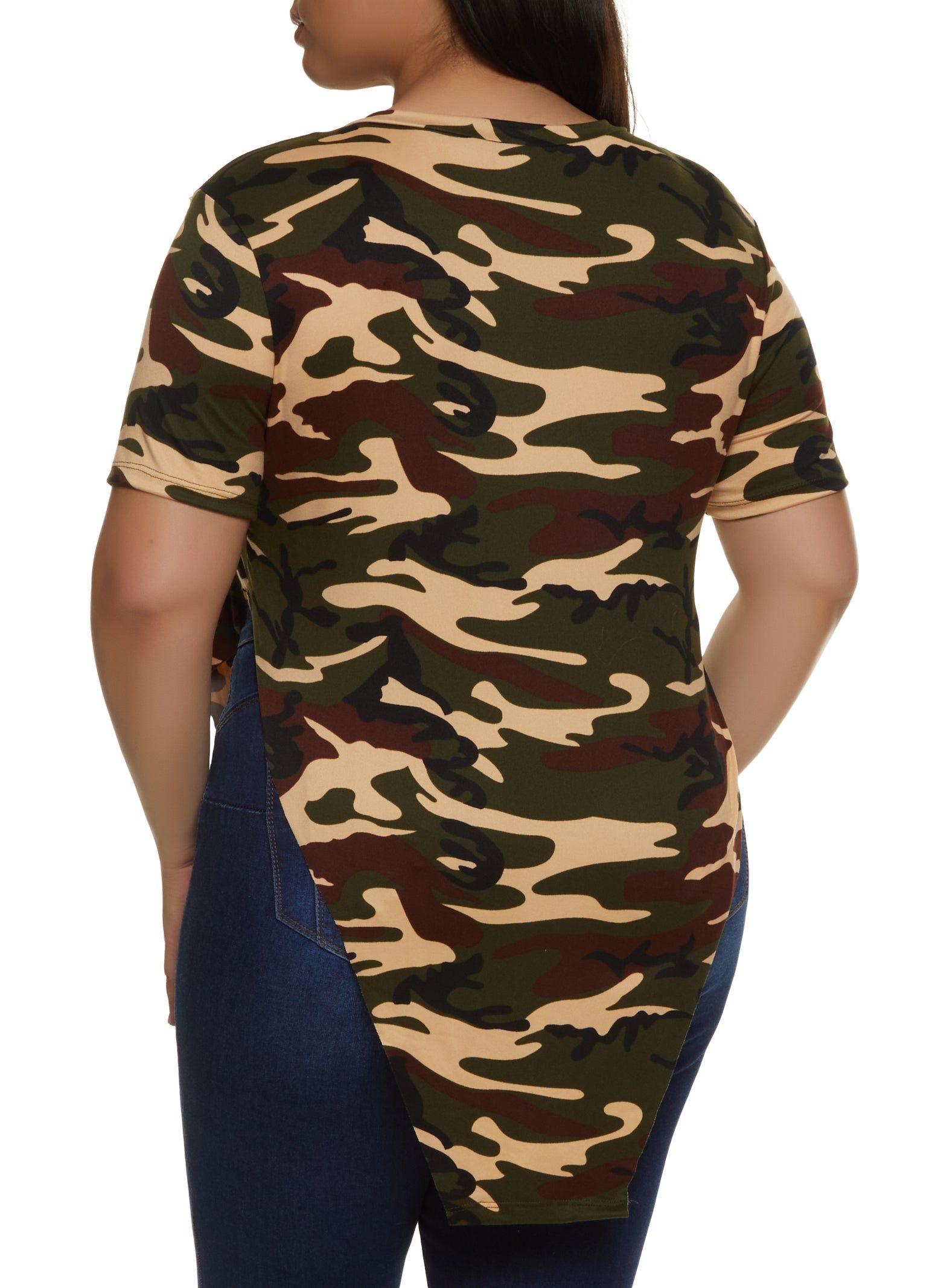 Plus Size Living My Best Life Hanky Hem Graphic Tee sold by Rainbow product image thumbnail 2