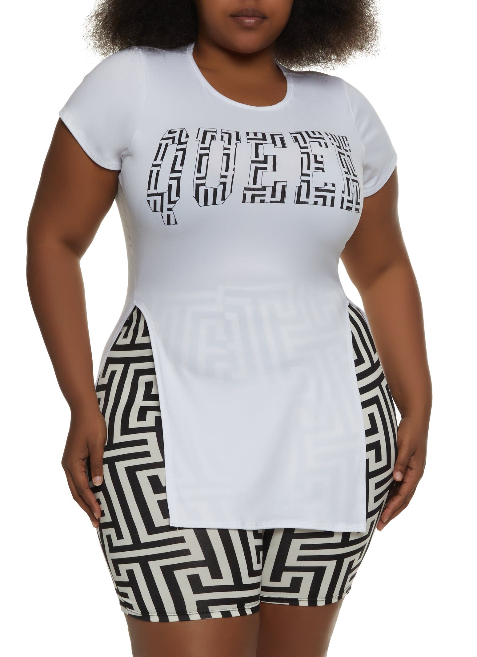 Plus Size Queen Graphic Tunic Tee sold by Rainbow product image thumbnail 2
