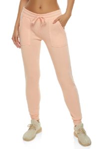 Solid Fleece Drawstring Joggers sold by Rainbow