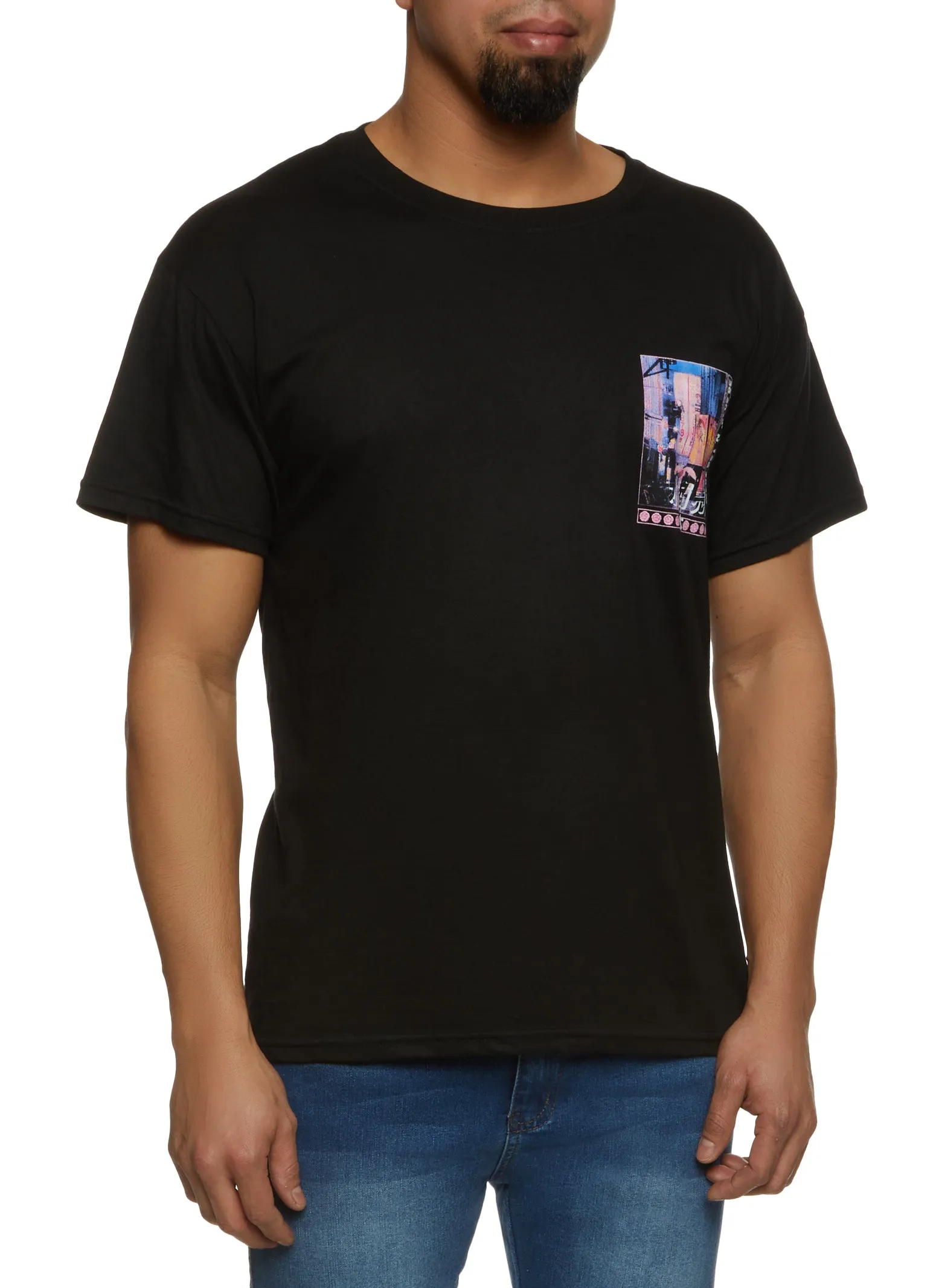 Mens Tokyo Back Graphic Tee sold by Rainbow