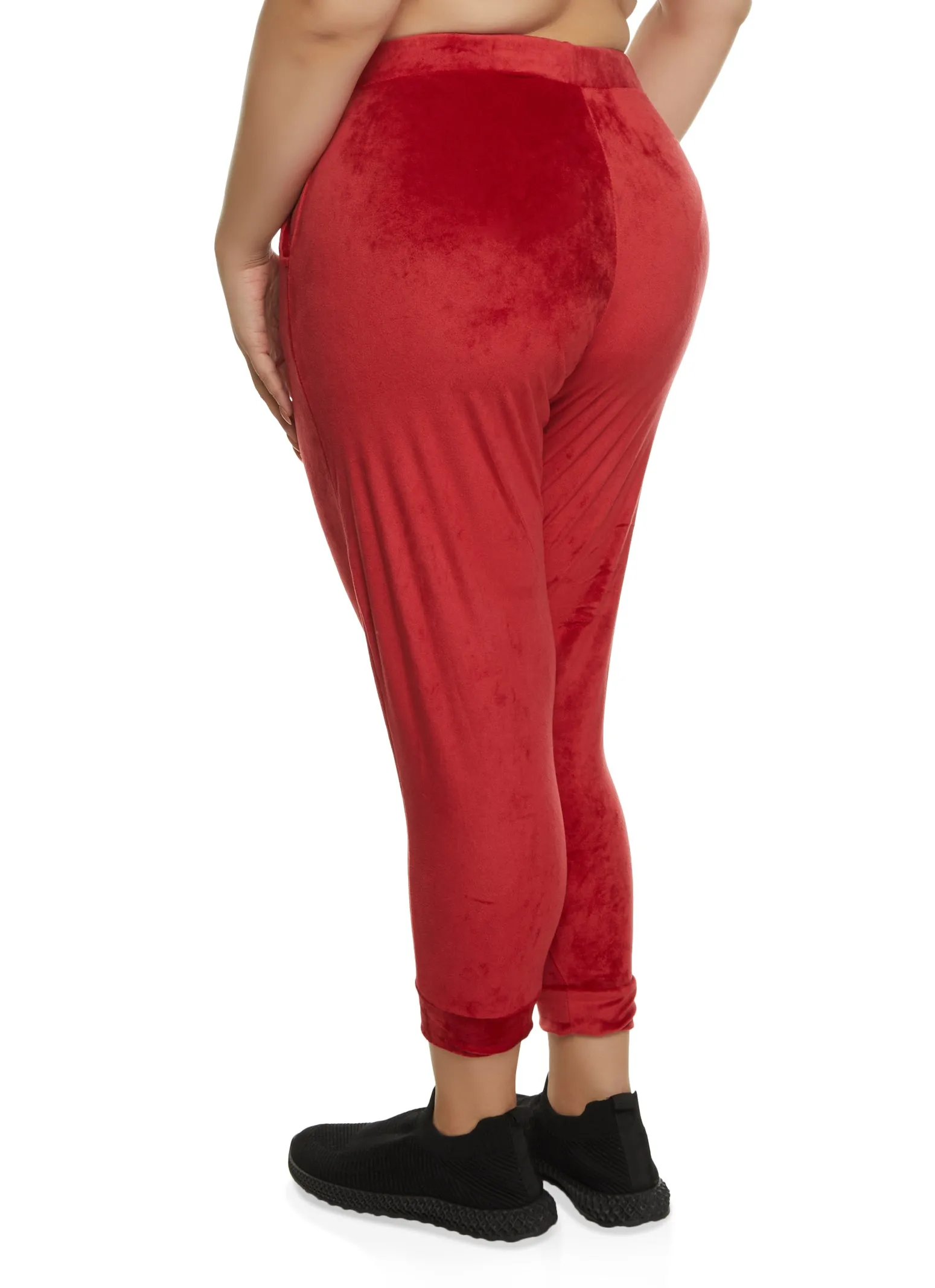 Plus Size Velour High Waisted Joggers sold by Rainbow product image thumbnail 2