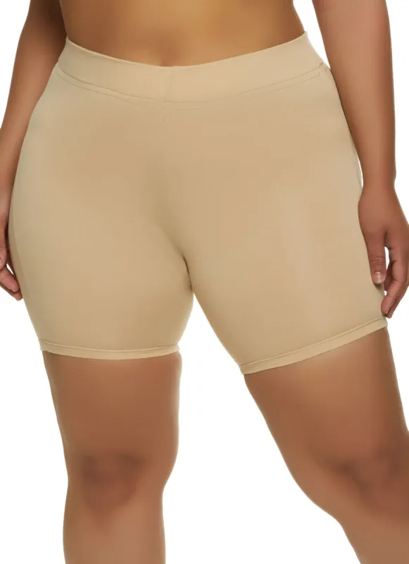 Plus Size Coordinate Biker Shorts sold by Rainbow