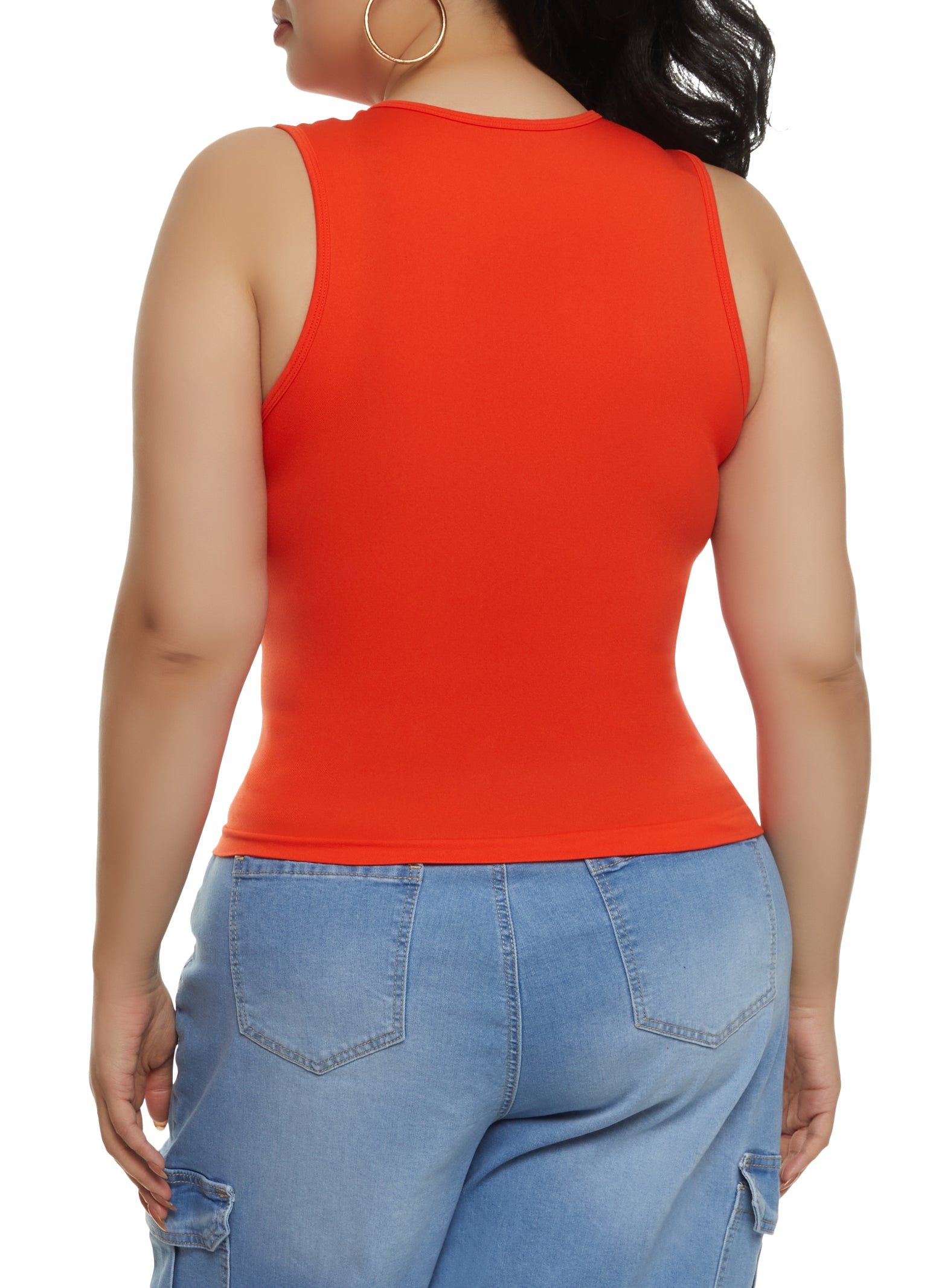 Plus Size Seamless Laser Cut Tank Top sold by Rainbow product image thumbnail 2