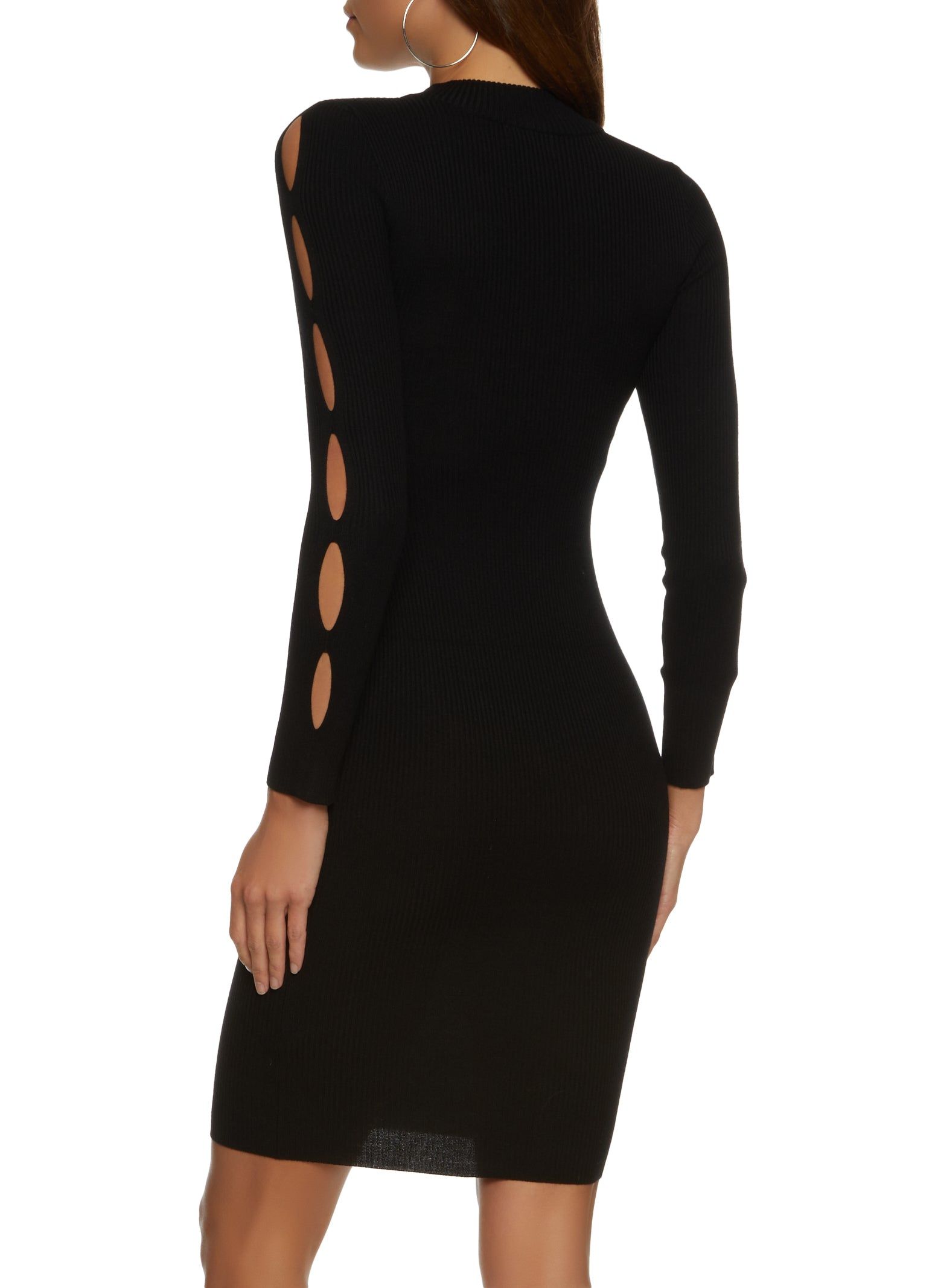 Cut Out Sleeve Midi Sweater Dress sold by Rainbow product image thumbnail 3