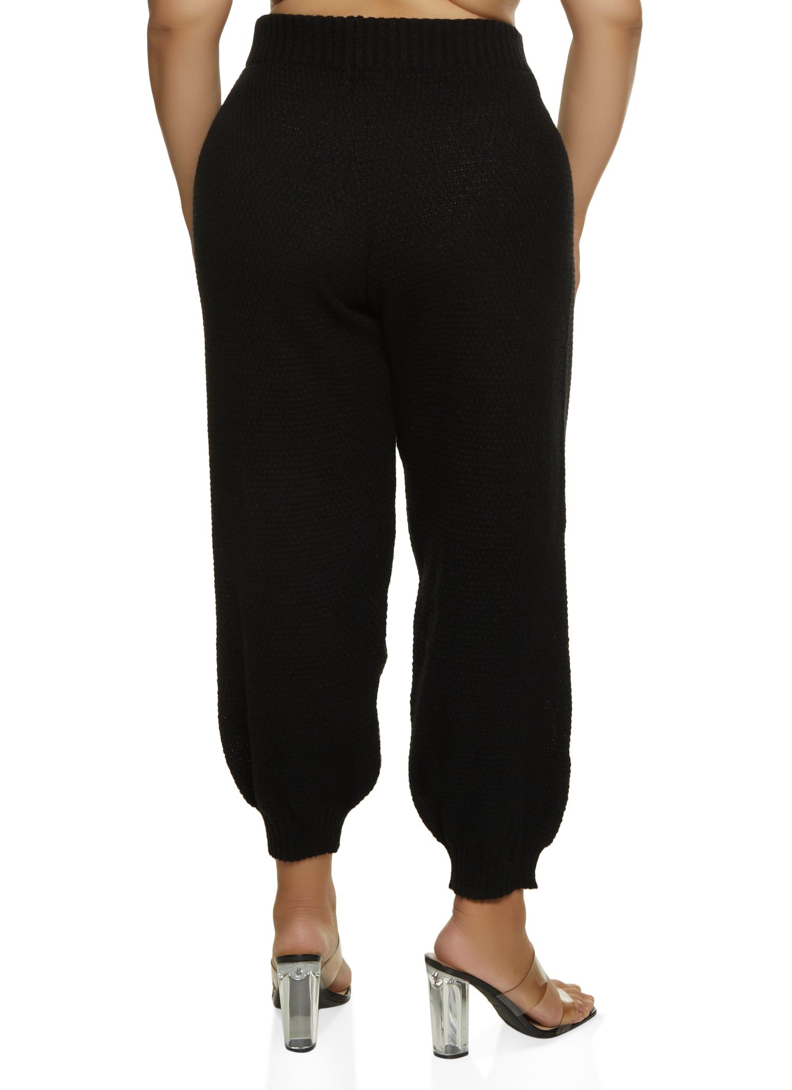 Plus Size Knit High Waist Joggers sold by Rainbow product image thumbnail 2