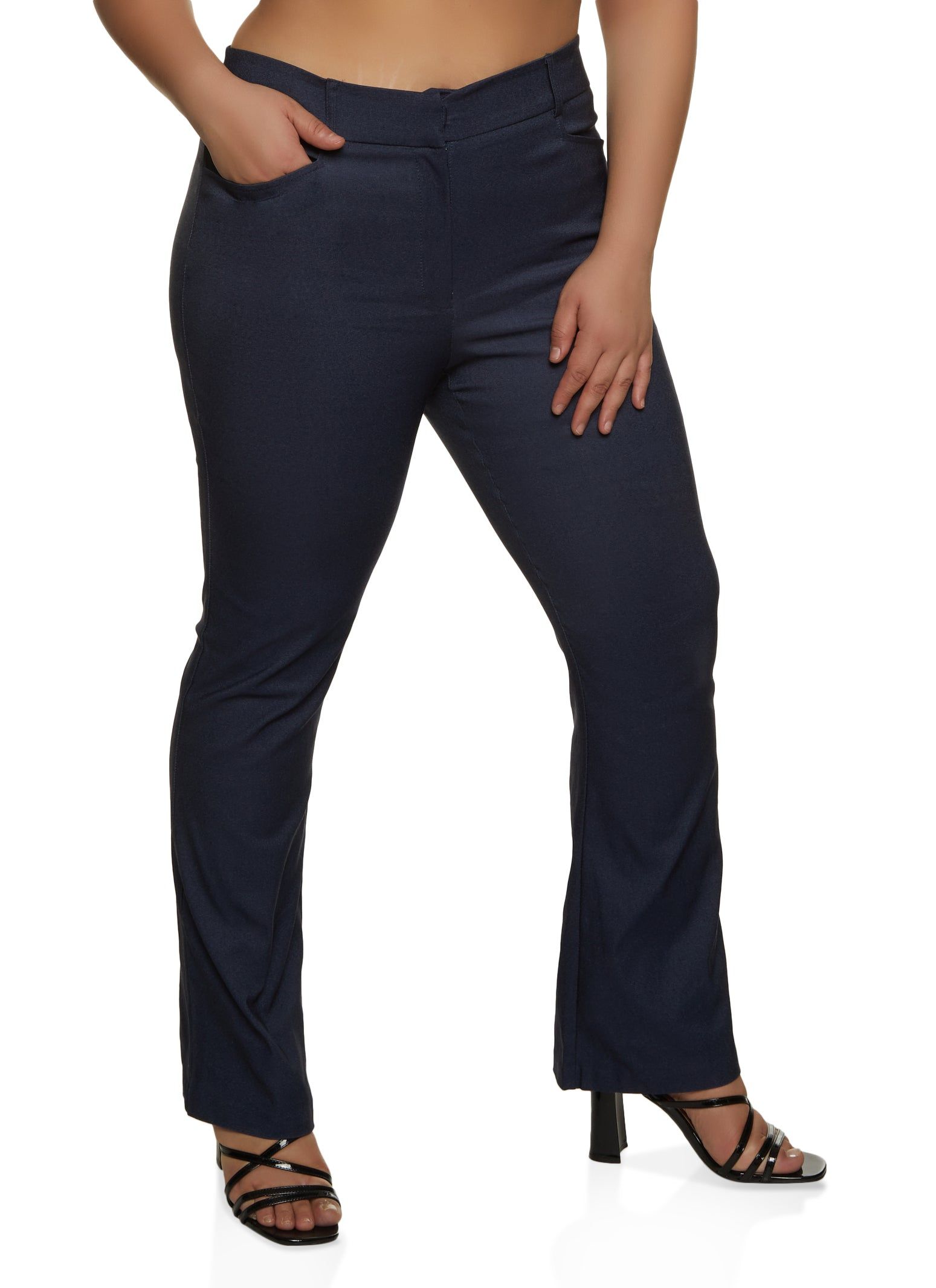 Plus Size Boot Cut Dress Pants sold by Rainbow
