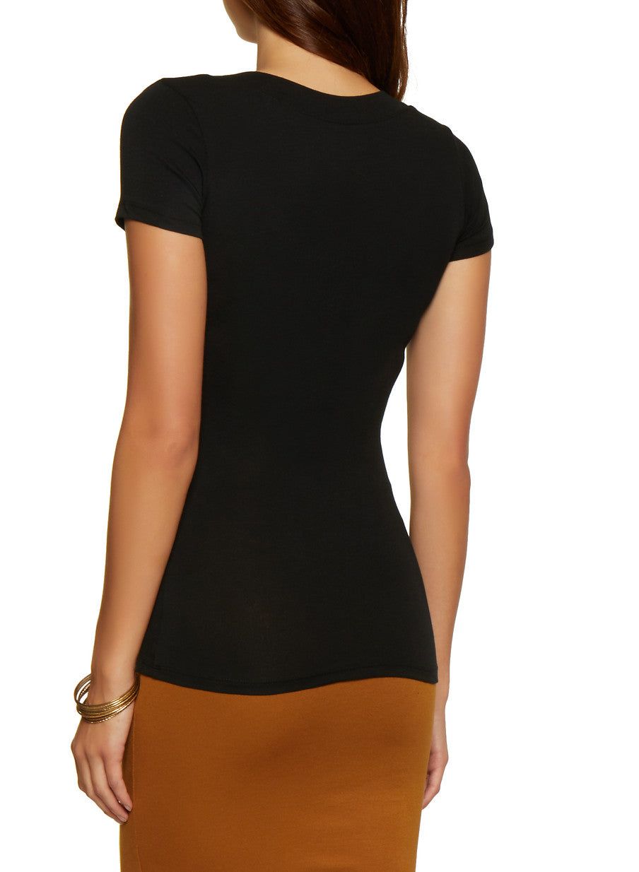 Basic V Neck Tee sold by Rainbow product image thumbnail 2