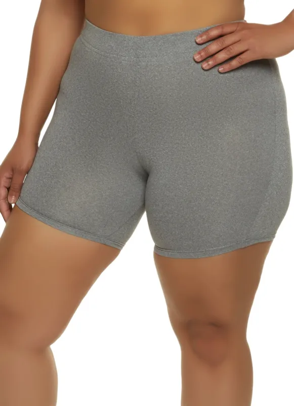 Plus Size Coordinate Biker Shorts sold by Rainbow