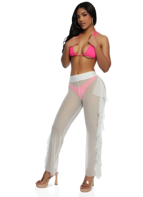 Sheer Mesh Cover Up Pants sold by Rainbow