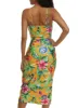Floral Print Ruched Midi Dress sold by Rainbow