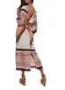 Border Print Tie Back Maxi Dress sold by Rainbow