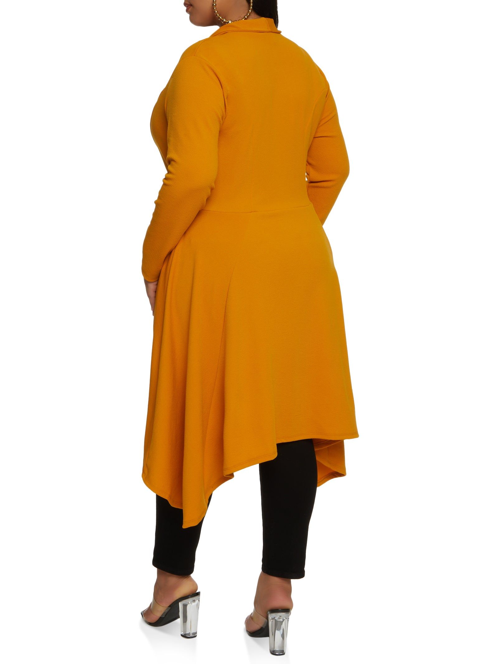 Plus Size Chain Button High Low Blazer sold by Rainbow product image thumbnail 2